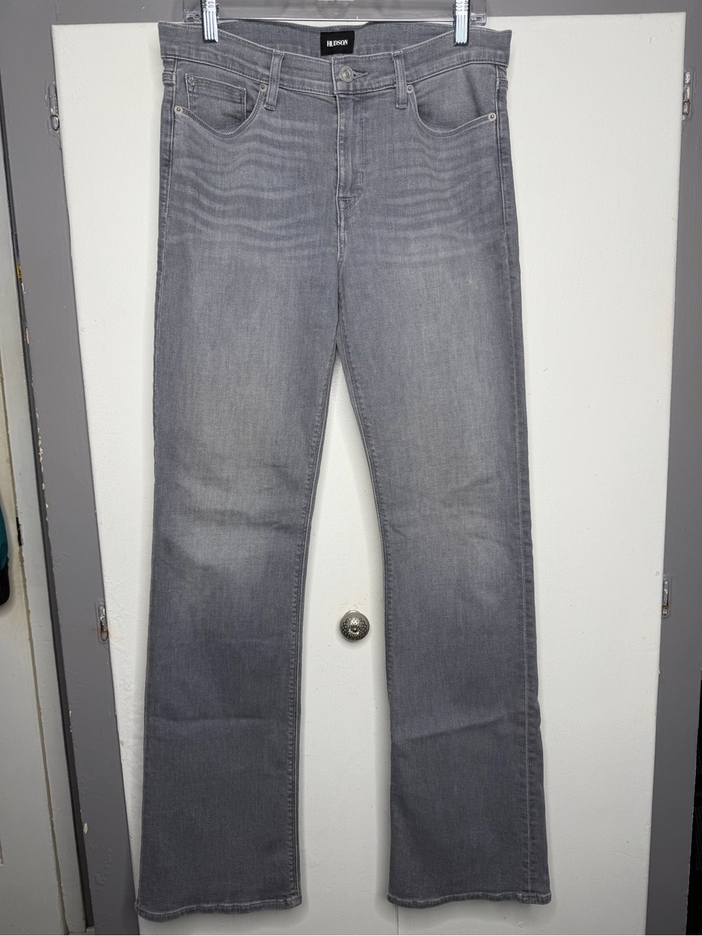 HUDSON Women Love Bootcut Jeans gray Stretch Denim Size 30x33